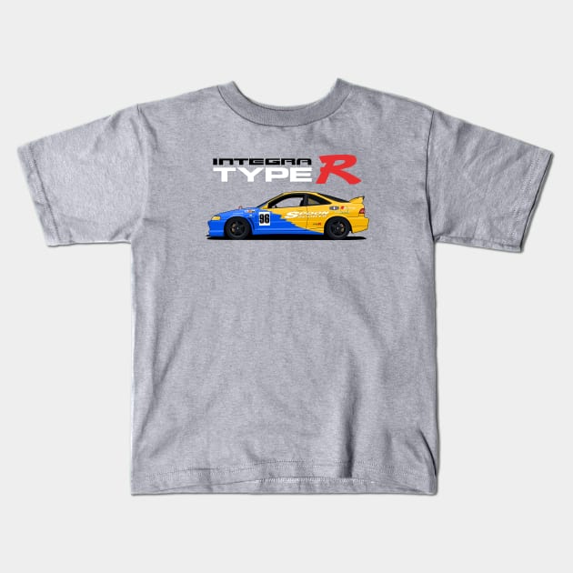 Integra Type R Spoon Sports Kids T-Shirt by masjestudio